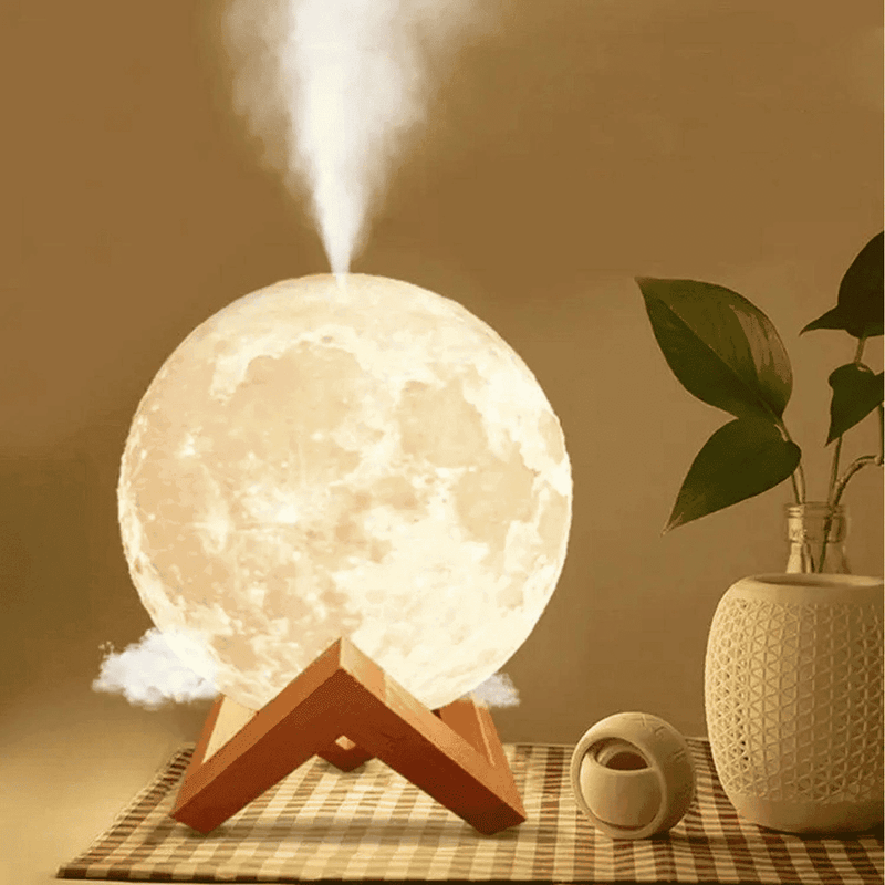 Luminária De Lua Cheia 3D Led