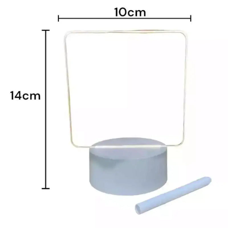 Luminária de Mesa Led 3D com Tela para Escrever